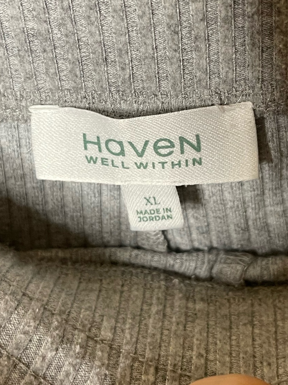 Haven Well Within Cozy Gray Knit Hoodie and Sweatpants Set Sz XL - Picture 6 of 9